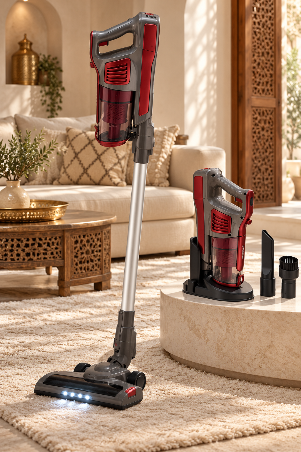 Aspirateur Balai Sans Fil 4-en-1 Rechargeable ITIMAT – Avec Accessoires et Support de Rangement