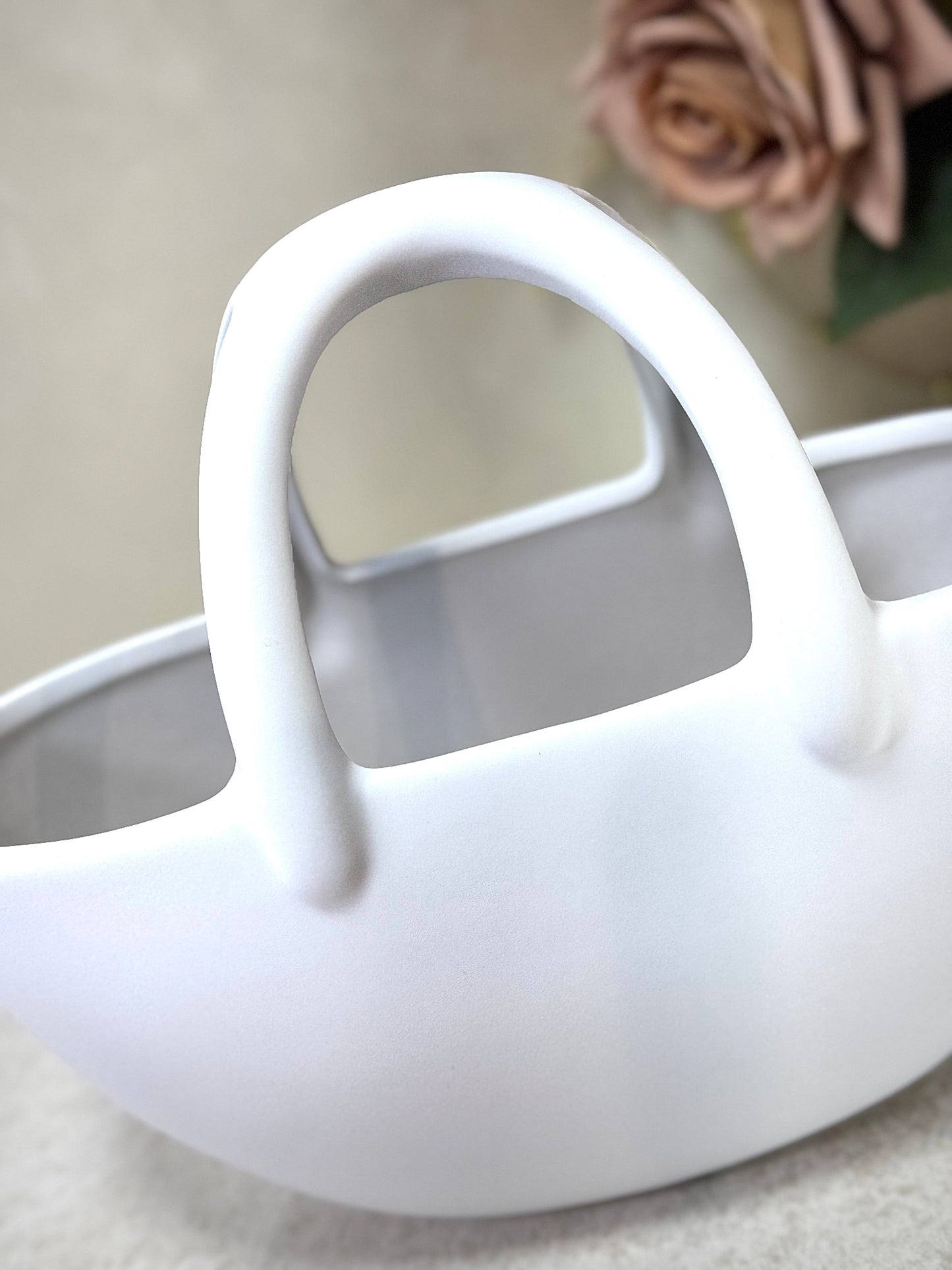 Vase sac blanc