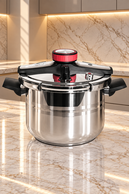 Cocotte en Acier Inoxydable avec Mécanisme Automatique – Disponible en 6L et 8L