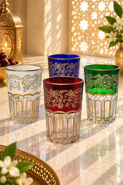 Lot de 12 Verres à Thé – Modèle Bellar Colorés