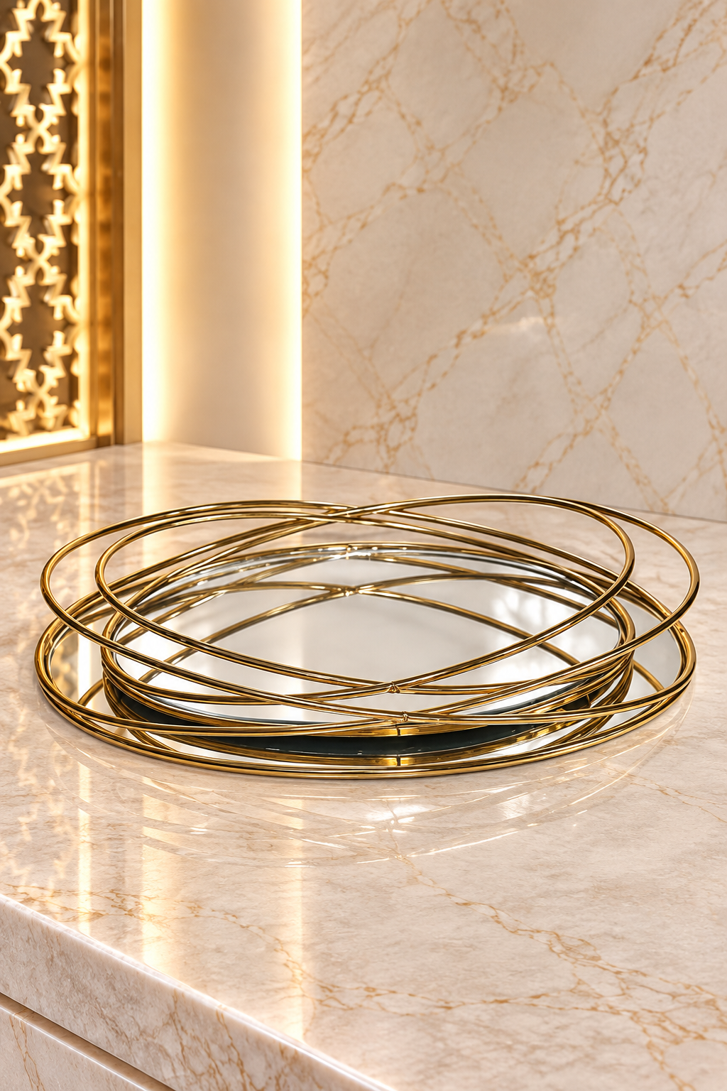 Lot de 2 Plateaux Ovals – Moyen et Grand – Parfaits pour Gâteaux, Douceurs et Thé