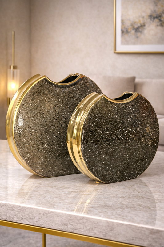 Duo de Vases Galets – Design Nature & Éléganc