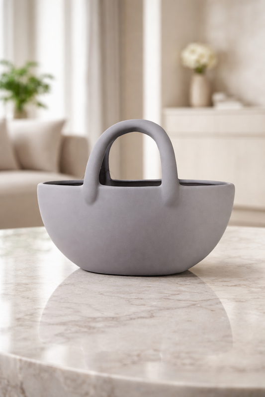 Vase sac gris