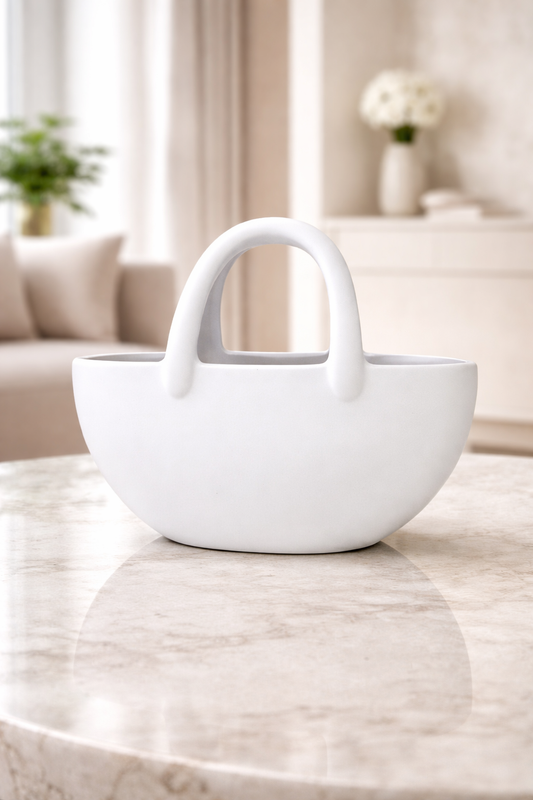 Vase sac blanc
