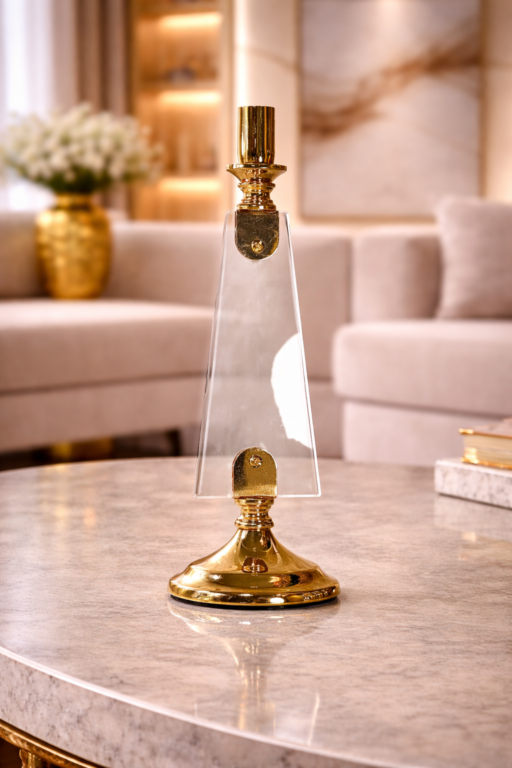 Bougeoir doré