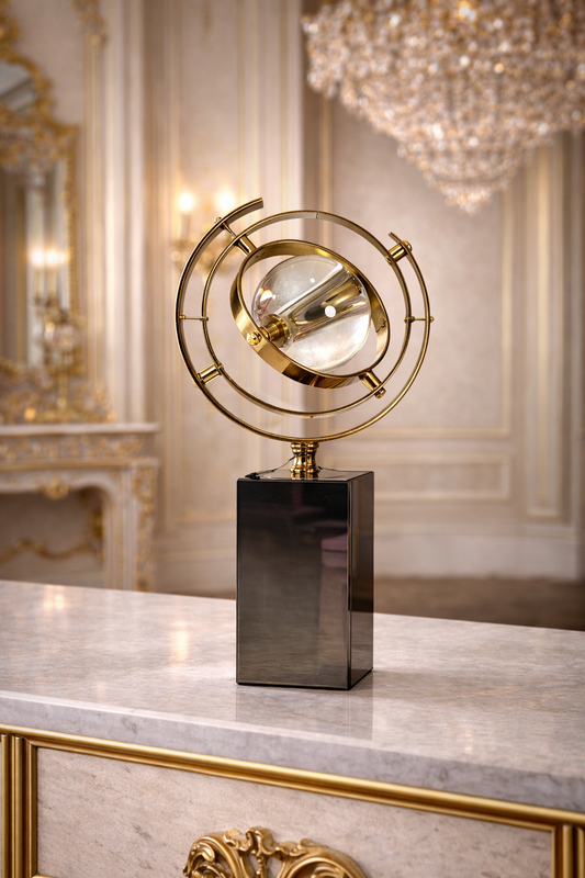 Sphère Orbitale Dorée