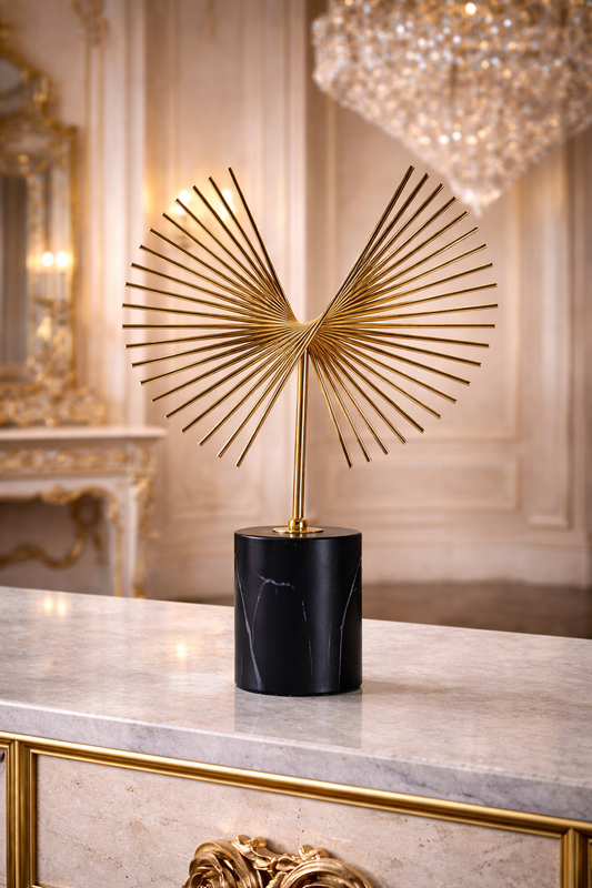 Éventail Doré Déco