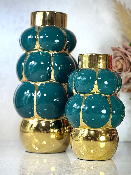 Ensemble de vases en porcelaine – Élégance sculpturale pour votre intérieur