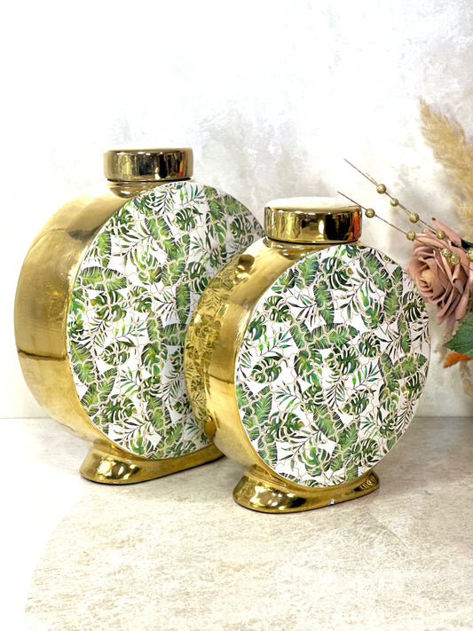 Duo Vases Ronds Botanica – L’Art de la Nature en Courbes Élégantes