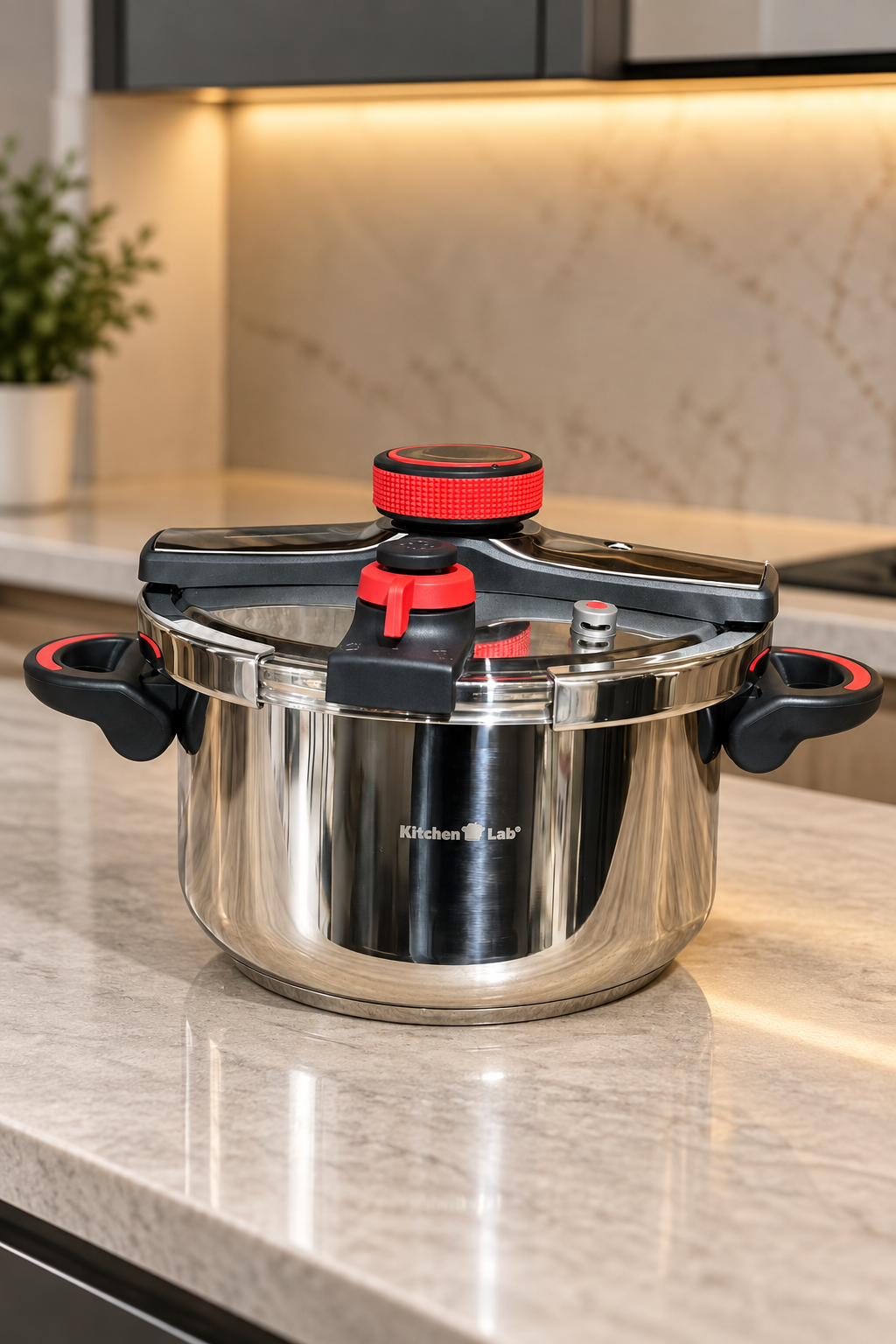 Cocotte Premium en Acier Inox 18/10 avec Mécanisme Automatique – 4L, 6L & 8L
