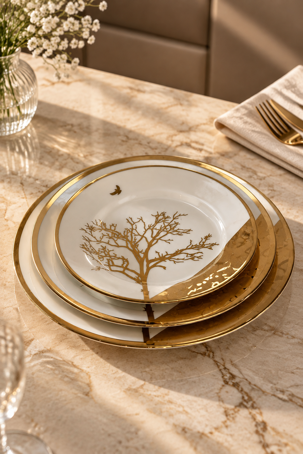 Service de Table Prestige 36 Pièces – Qualité Supérieure & Élégance Sublime