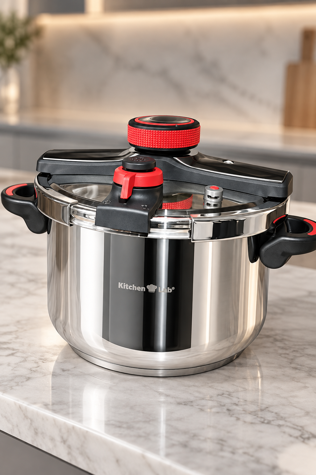 Cocotte Premium en Acier Inox 18/10 avec Mécanisme Automatique – 4L, 6L & 8L